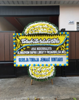 Papan Bunga Duka di Aek Nauli